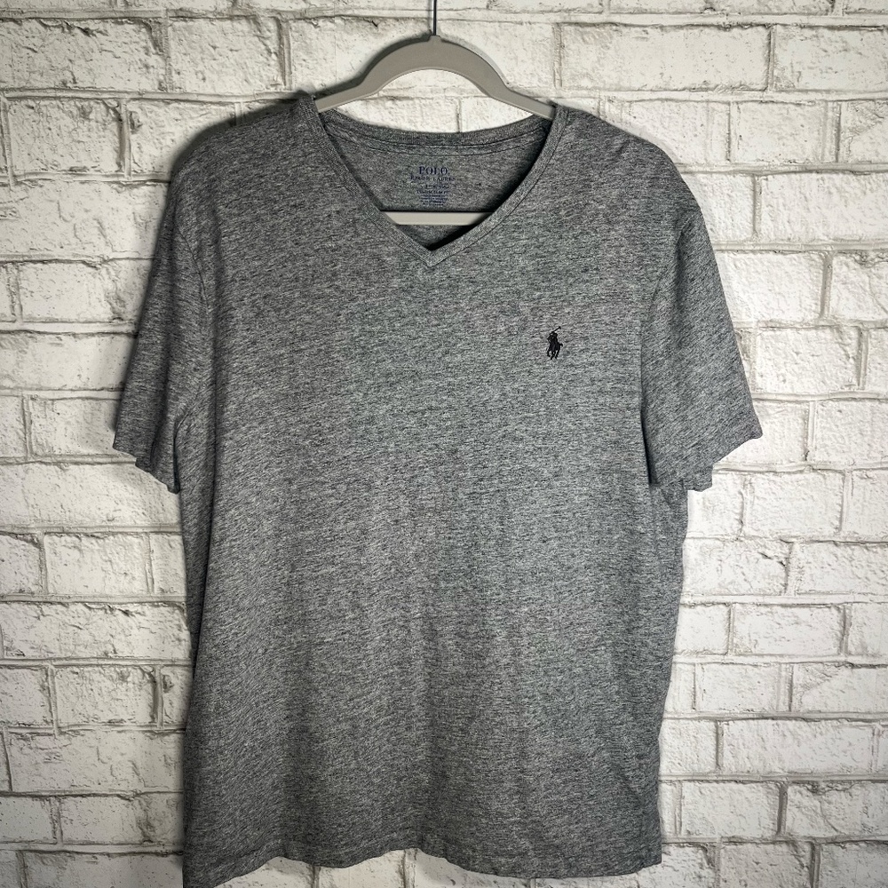 POLO by Ralph Lauren | Light Grey Custom Slim Fit Short Sleeve Tee